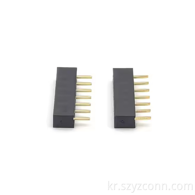 2.54mm 피치 암 헤더 단일 행 직선 H3.5 17P (3) 2.54mm Pitch Female Header Single Row Straight H3.5 17P (3)